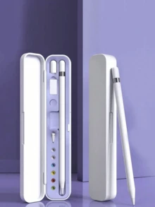 Étui de protection, adaptateur et boîte de rangement pour le stylet Apple Pencil de 1ère et 2ème génération. Étui de transport compact et élégant pour le crayon tactile iPad (le crayon et les accessoires ne sont pas inclus)