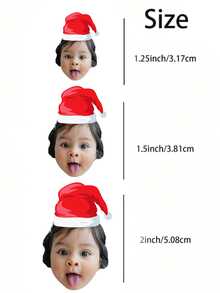 Personalized Photo Stickers, Custom Picture & Text Vinyl Stickers, Waterproof DIY Decals For Laptop, Phone, Water Bottle, Scrapbook & Album, Cute Birthday Party Favors, Couple Photo Gift, Custom Christmas, Anniversary & Valentine's Day Gift, 1/3/5PCS - Multicolor Photo Paper - View 4