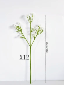 1pc/3pcs/6pcs/12pcs Artificial Baby's Breath Flower Bouquet, Multi-Stem Design, 28cm Realistic Floral Decor, Suitable For Wedding, Valentine's Day, Birthday, Anniversary, Home, Desk, Bedroom, Bathroom, Room Decoration, Autumn - Multicolor - View 13