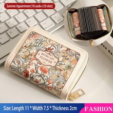 Compact High-End 2024 Large Capacity Vintage ID Card Holder Wallet, New Coin Purse Card Case Name Card Holder Credit Card Holder, Mini Wallet Clutch Bag For Women - Multicolor - View 14