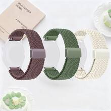 3条尼龙弹力磁扣表带，兼容三星Galaxy Watch7/6/5/4/Active2/6 Classic/4 Classic；18/20/22mm运动编织表带，兼容华为Watch GT、Amazfit GTS、Polar Unite/Grit X/Vantage V3 M2、Garmin Watch；透气时尚尼龙表带，兼容 38mm/40mm/41mm/42mm/44mm/45mm/46mm/49mm（男女通用）；兼容 Ultra 3/2/1 Series 11/10/9/8/7/6/5/4/3/2/1 SE - 18mm - 查看 20