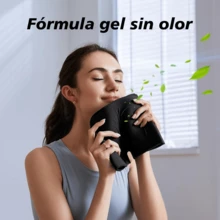 Máscara de gel para ojos con función de calor y frío Alivia la fatiga ocular, reduce la hinchazón y las ojeras. Portátil y ligera, con una correa elástica para un ajuste perfecto. Bolsa de gel con doble función para terapia de calor y frío. - Negro - Ver 3