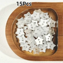 5/10/15/20/25/30個珍珠光澤星月形鈕扣，衣物配件，手工藝品，剪貼簿，髮飾裝飾DIY用品 - 彩色 - 查看 22