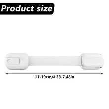 1/4pcs Cabinet Lock, Drawer Lock, Adjustable, Suitable For Cabinets And Drawers, No Drilling Required. - White - View 6