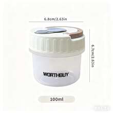 透明塑料迷你药盒，旅行便携式药丸分配器带手柄药盒，密封防潮药盒，多功能药丸收纳盒 - 彩色 - 查看 14