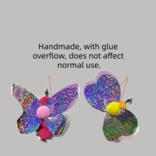 1 Piece Cat Teasing Stick Interactive Toy, Pet Artificial Feather Bell Refill Replacement Catcher Product, Suitable For Cat Exercise And Self-Entertainment, Handheld Teasing Stick,Various Insects Replace The Head - Multicolor - View 11