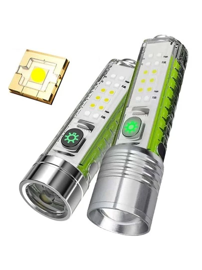 1 件 Type-C 可充电多功能磁性笔筒户外露营徒步应急紫光 LED 荧光手电筒，3 种选择，露营配件