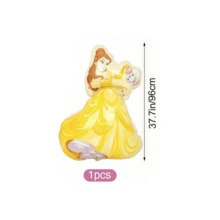 42pcs Princess Birthday Party Decoration Set Combination Princess Aluminum Film Balloon Banner Flag Set - Multicolor - View 11