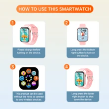 SIMSONLAB Upgraded 1.83 Inch Kids Smart Watch, Teens Boys Girls Game Watch, Supports Sleep Monitoring, Pedometer, Alarm Clock And Over 10 Functions, Great Gift Choice