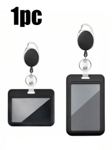 Ví đựng thẻ ID bằng chất liệu PP cứng cáp - Chống thấm nước và chống mài mòn, có kẹp và móc rút, thích hợp cho thẻ nhân viên, thẻ giao thông công cộng | Áp dụng cho thẻ y tế, thẻ an sinh xã hội và các loại thẻ ID khác | Thích hợp cho sử dụng hàng ngày, văn phòng và các hoạt động ngoài trời - Nhiều màu - Xem 1