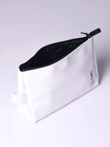 YSL Beauty Makeup Bag | Luxury Cosmetic Pouch, Travel & Daily Use, Stylish Organizer With Compact Design - White - View 7