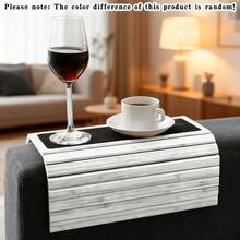 1 pieza/2 piezas Bandeja para reposabrazos de silla, Bandeja para reposabrazos de sofá, Bandeja para reposabrazos de sillón reclinable, Bandeja de sobremesa, Bandeja de reposabrazos de sofá de madera, Bandeja de reposabrazos de escritorio/silla, Caja de almacenamiento y exhibición de sobremesa, Bandeja y cuenco decorativos, Bandeja de decoración del hogar