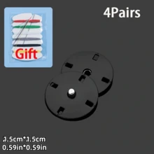 4pairs Button Snaps & Invisible Hidden Buttons Blouse/Jacket/Cardigan Closure Accessory Set With Sewing Kit