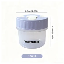 透明塑料迷你药盒，旅行便携式药丸分配器带手柄药盒，密封防潮药盒，多功能药丸收纳盒 - 彩色 - 查看 20