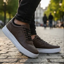 POLO PRIME Men's Casual Sneakers Polo Plus Sports Line Launch P Of POLO PLUS - 鏽棕色 - 查看 1