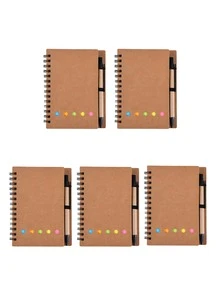 Cuaderno personalizado + Juego de bolígrafo, Juego de cuaderno y bolígrafo, Regalo para nuevo trabajo o maestro, Suministros de oficina, Regalo de papelería, Cuaderno de viaje, Para la familia - Juego de cuaderno y bolígrafo multicolor - Ver 17