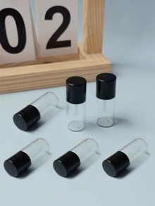 Mini Glass Travel Bottles For Liquid Foundation & Concealer, 4ml/0.13oz - Portable Cosmetic Containers With Twist-Top Caps, Fragrance-Free, Ideal For Makeup Samples & Toiletries Toiletry Bag Wash Bag Toiletry Travel Bag Makeup Storage Beach Beach Bag Vacation Holiday Essentials School Supplies Travel Essentials Ladies For College Dorm Bathroom Camping Accessories Perfume For Women Perfume For Men Perfume - Multicolor - View 14