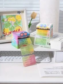 108Pcs Cute Monster Design Sticky Notes Set, Colorful Glittery Memo Pads With Multilingual & Subject Notes (English, Math, Vocabulary), Ideal For Students & Office, Delivers Fun & Practical Note-Taking Experience