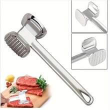 1pc Stainless Steel & Aluminum Alloy Meat Tenderizer Hammer - Double-Sided, Textured & Smooth Sides For Effortless Tenderizing, Ideal For Steak, Chicken & Pork - Perfect BBQ, Camping & Kitchen Tool Cooking Utensils - Nhiều màu - Xem 2