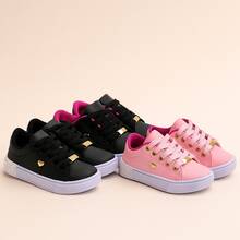 Set Of 3 Girls' Sneakers - Comfortable And Practical, Colors That Charm, Sizes 25 To 36 | ADD TO CART - Black/Pink + Black Glitter + Pink - View 2