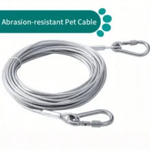 1pc Plastic Coated Galvanized Steel Wire Clothesline, Multi-Functional Steel Wire Rope, Easy To Carry, Suitable For Indoor And Outdoor Use, Quick Drying Of Clothes And Bedding, Space-Saving, Suitable For Dorms, Bathrooms, Balconies And Other Occasions, Adjustable And Stable, Convenient For Home Storage, Practical Gift Choice For Halloween, Thanksgiving, Christmas And Outdoor Adventures.