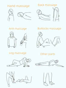 筋膜球按摩棒。这款小球适用于核心力量训练、健身瑜伽和产后康复，性能稳定，也可用于日常休闲瑜伽。 - 彩色 - 查看 4