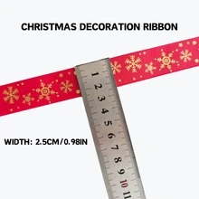 Panglică decorativă de Crăciun - 100 cm - pentru ambalare cadouri lucrate manual, decorațiuni de Crăciun - Multicolor - Vizualizare 4