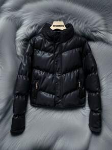 Trang phục Halloween thanh lịch, thời trang, quần áo mùa đông nữ, áo khoác nữ, áo vest, áo khoác ngoài nữ, áo khoác mùa đông nữ, áo khoác nữ, áo khoác lông vũ nữ, mùa đông, màu đen, phong cách Y2K, áo khoác, trang trọng, phong cách đồng quê, màu đen - màu đen - Xem 3