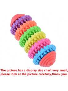 Pet Healthy Teeth Gums Chew Gear Toy Chew Training Tool Colorful Rubber Pet Dog Puppy Dental Teething Toy