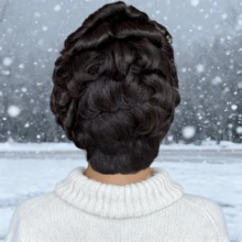 13x4 Lace Front Wig, Short Curly Human Hair Wig, Natural Soft Wigs For Women - Multicolor - View 7