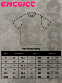 EMCGICC Street Life Men's Y2k Style (220 Pure Cotton T-Shirt) Retro Graphic Funny Printing,Hip Hop ,Men's Summer Tops Round Neck Short Sleeve Casual T-Shirt, Summer Street Sports Life Men's - 黑色 - 查看 4