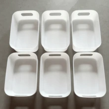 1/3/6个装塑料收纳盒，多用途整理盒 - 桌面收纳盒，杂物收纳盒，适合存放化妆品、零食等 - 耐用塑料收纳架，适用于厨房、浴室和宿舍台面