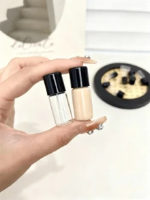 Mini Glass Travel Bottles For Liquid Foundation & Concealer, 4ml/0.13oz - Portable Cosmetic Containers With Twist-Top Caps, Fragrance-Free, Ideal For Makeup Samples & Toiletries Toiletry Bag Wash Bag Toiletry Travel Bag Makeup Storage Beach Beach Bag Vacation Holiday Essentials School Supplies Travel Essentials Ladies For College Dorm Bathroom Camping Accessories Perfume For Women Perfume For Men Perfume - Multicolor - View 3