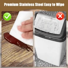 One 3.7-Gallon Double-Bin Trash Can With Lid, Odor-Proof, Push-To-Open, Plastic Trash Can With Built-In Handle, Easy To Clean, Rust-Resistant, Ideal For Compact Spaces Such As Bathrooms, Kitchens, Offices, And Commercial Settings. - Quả óc chó - Xem 4