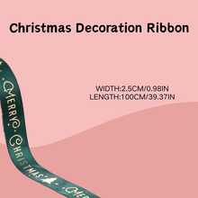 Panglică decorativă de Crăciun - 100 cm - pentru ambalare cadouri lucrate manual, decorațiuni de Crăciun - Multicolor - Vizualizare 12