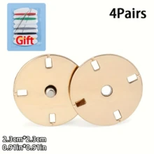 4pairs Button Snaps & Invisible Hidden Buttons Blouse/Jacket/Cardigan Closure Accessory Set With Sewing Kit