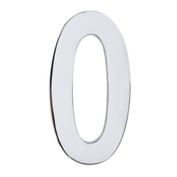 Número Residencial Liso Cromado União Mundial Decoração Fachada Moderna