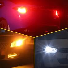 2pcs COB LED Car Lights - High Quality, 1156 BA15S & 1157 BAY15D, 12V White & Red, 8000K/6000K/4300K Color Temperatures, Durable Plastic With Secure Mounting Brackets, 36V Operating Voltage, No Battery Needed, Car Light