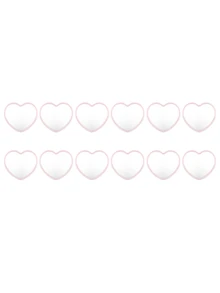 12pcs Heart-Shaped Mini Mirrors, Polished Finish, Plastic Frame, Tabletop Mount, Unscented, Flower Theme, Portable, No Electricity Needed, Portable Mirrors | Stylish Tabletop | Durable Mirrors, Cute Compact Mirror, Perfect For Birthdays, Weddings, Halloween Party Decorations, Wedding Favors, Party Favors,Cheap,Stocking Stuffers,Makeup,Makeup Tools,Cheap Stuff,Gifts,Gifts For Women,Christmas Gifts - Multicolor - View 10