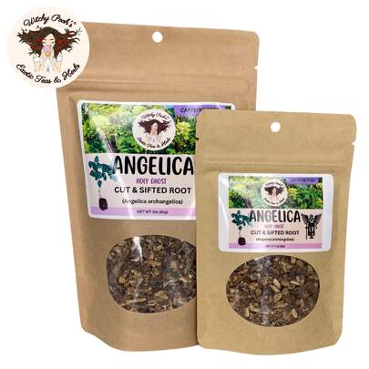Witchy Pooh's Angelica Tea - Cut & Sifted Root, Holy Ghost, Caffeine Free