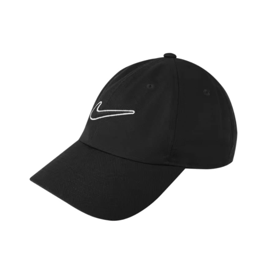 Gorra de béisbol Nike unisex con logo y parte superior suave, estilo pareja TM - Negro - Ver 1