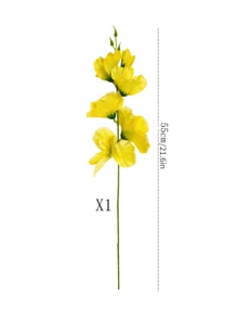1/5/10 cành lan giả bằng lụa, lan Dendrobium giả, thích hợp để trang trí tường, phòng khách, phòng ngủ, đám cưới, tiệc tùng, bàn ăn. Trang trí nhà cửa, bàn làm việc, nhà bếp, đám cưới, bàn ăn, trung tâm bàn, văn phòng, vườn, ngoài trời, nhà, sân, thích hợp cho mùa xuân, hè, thu, đông. - Màu vàng - Xem 14