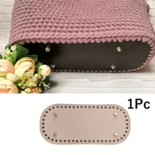 1/2/4pcs Leather Hardware Bag Bottom Accessories, DIY Handmade Weaving Bag Parts