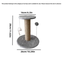 1PC Orange Green Cat Scratch Pole, Wear-Resistant And Non Shedding Vertical Sisal Pole, Suitable For Small And Medium-Sized Cats To Relieve Boredom, Suitable For Small Families, Cat Toys, Furniture, Modern Cat Decoration, Suitable For Pet Supplies For Small And Medium-Sized Cats
