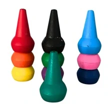 Set de Crayolas de Colores Intensos y Duraderos – Trazos Suaves, Fáciles de Usar y Resistentes a la Rotura, Perfectas para Dibujar, Colorear y Dar Vida a Cada Creación Artística con Tonos Brillantes y Uniformes - Multicolor - Ver 2