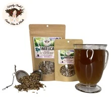 Witchy Pooh's Angelica Tea - Cut & Sifted Root, Holy Ghost, Caffeine Free - 3oz - Xem 7