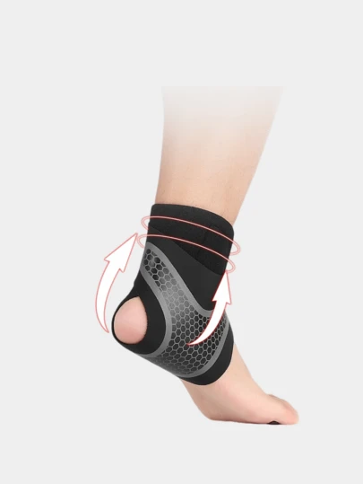 2pcs/Set Ankle Support Brace, Unisex Ankle Stabilizer Sleeve, Ankle Sprain Protection, Suitable For Sports, Weight Lifting, Fitness, Cycling, Yoga, Pilates, Camping, Hiking, Walking, Basketball, Baseball And Other Activities