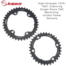 KEOS Road Bike 110BCD Dual Chainring Repair-Specific Small Chainring - Compatible For SH 105/Ultegra/Dura-Ace Cranksets - Black - View 5