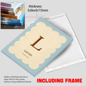 1 pieza Diseño de firma personalizado, letras en inglés manuscritas, nombre personalizable, marco opcional, decoración de habitación, estilo minimalista de acuarela, decoración de pared personalizable