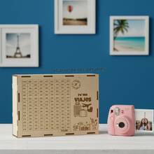 ALCANCÍA DE AHORRO PARA MI VIAJE MDF 3 MM, ARMABLE. DECORACIÓN PARA HOGAR Y PROPÓSITOS DE METAS, PROPÓSITO DE INICIO DE AÑO , ORGANIZADOR DE DINERO , AÑO NUEVO - Multicolor - Ver 2